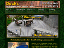 Tablet Screenshot of decks-ca.com
